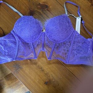 Victoria's Secret Purple Lace Push-Up Bra